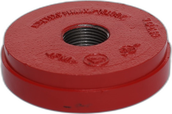End cap, tapped outlet